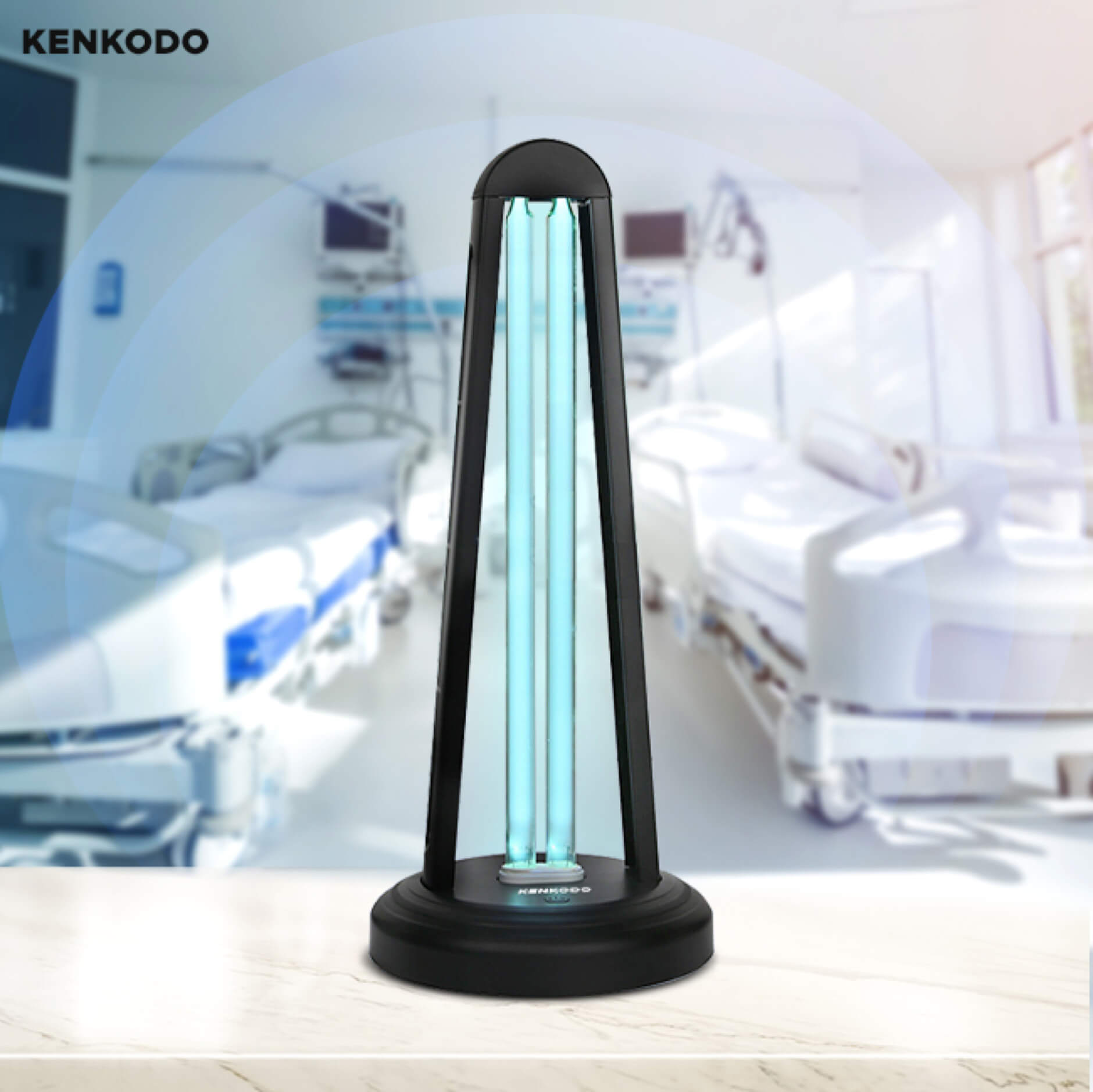Hoạt động làm việc của đèn khử khuẩn UVC do Kenkodo sản xuất